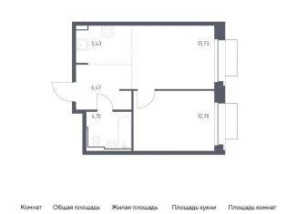 Продам 1-комнатную квартиру, 42.5 м2, Москва, метро Зябликово