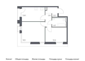 Продается 2-ком. квартира, 55.6 м2, Москва, район Бирюлёво Восточное