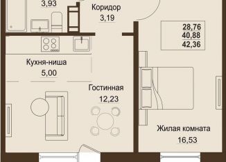 Продается двухкомнатная квартира, 40.9 м2, Челябинская область