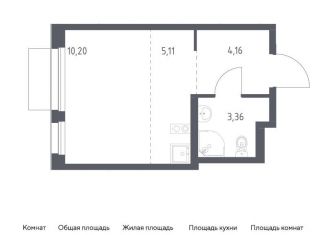 Квартира на продажу студия, 22.8 м2, Москва, жилой комплекс Новое Внуково, к32