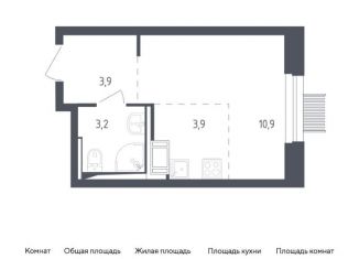 Продажа квартиры студии, 21.9 м2, Мытищи, жилой комплекс Мытищи Парк, к4.2
