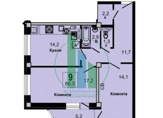 2-ком. квартира на продажу, 66.5 м2, Ставропольский край