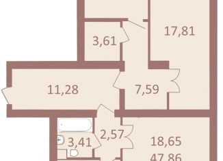 Продажа трехкомнатной квартиры, 91 м2, Пензенская область, Восточная улица, 25