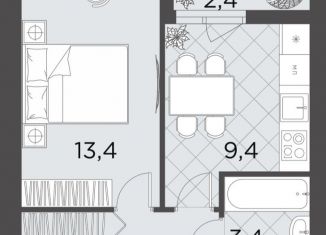 Продажа 1-ком. квартиры, 33.7 м2, Волгоград