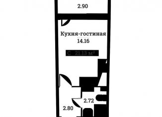 Продаю квартиру студию, 21.1 м2, Мурино, ЖК Авиатор, жилой комплекс Авиатор, к7