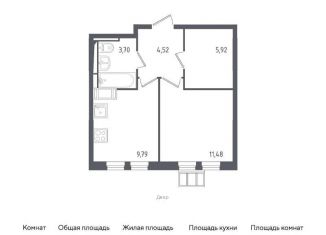 Продается 1-комнатная квартира, 35.4 м2, Московская область, жилой комплекс Горки Парк, к5.1