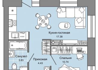 Продаю двухкомнатную квартиру, 38 м2, Кировская область