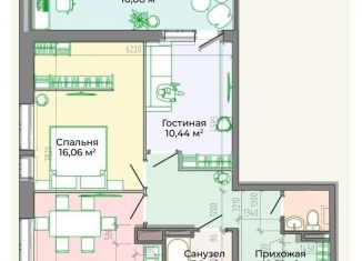 Продажа 2-ком. квартиры, 61.5 м2, Хабаровск