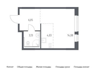 Квартира на продажу студия, 27.3 м2, поселение Филимонковское, жилой комплекс Квартал Марьино, к4