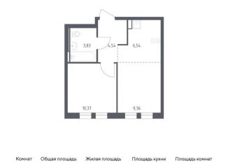 Продажа 1-комнатной квартиры, 34.6 м2, село Остафьево, жилой комплекс Остафьево, к23