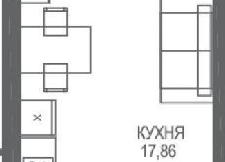 Квартира на продажу студия, 25.4 м2, поселок Семидворье