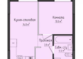 Продажа 1-ком. квартиры, 33.1 м2, село Первомайский, ЖК Город Оружейников, жилой комплекс Город Оружейников, 22