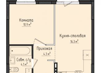 Продажа 1-комнатной квартиры, 35.6 м2, село Первомайский, жилой комплекс Город Оружейников, 22