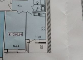 2-комнатная квартира на продажу, 55.9 м2, Мурино, Новая улица, 13к1, ЖК Новое Мурино