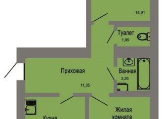 Продам 2-комнатную квартиру, 64.5 м2, Йошкар-Ола, микрорайон Фестивальный