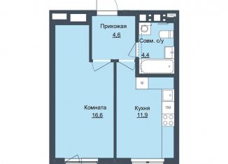 Однокомнатная квартира на продажу, 37.3 м2, Ижевск, Северо-Западный жилой район