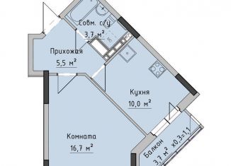 1-ком. квартира на продажу, 35.9 м2, Ижевск, ЖК Холмогоровский
