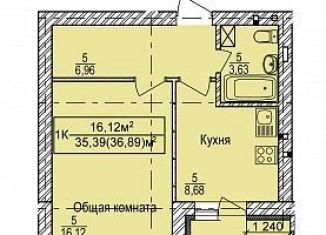 Продам однокомнатную квартиру, 36.9 м2, Новосибирск, метро Площадь Гарина-Михайловского, улица Романтиков, 24