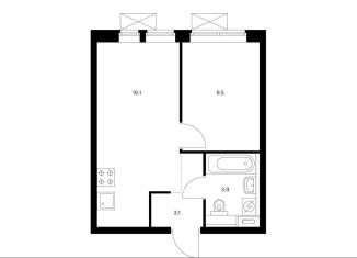 Продается 1-ком. квартира, 32.6 м2, Москва, жилой комплекс Лосиноостровский Парк, к2/1, ЖК Лосиноостровский Парк