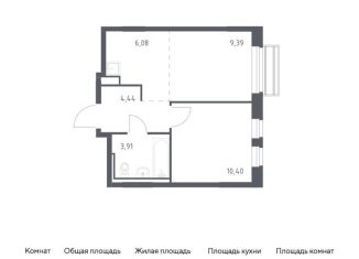 Продается 1-комнатная квартира, 34.2 м2, село Лайково