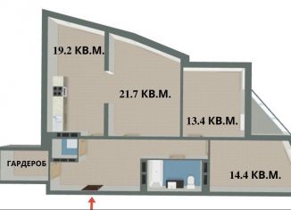 Продам 3-ком. квартиру, 100.1 м2, Екатеринбург, ЖК Авангард, улица Раевского, 6