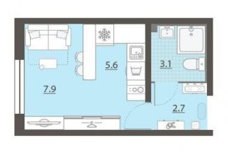 Продается квартира студия, 19.3 м2, посёлок Мичуринский, ЖК Мичуринский