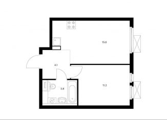 Продаю 1-ком. квартиру, 34.7 м2, Москва, метро Коломенская