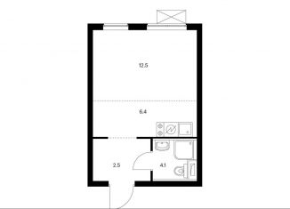 Продам квартиру студию, 25.5 м2, Москва, ЖК Большая Очаковская 2