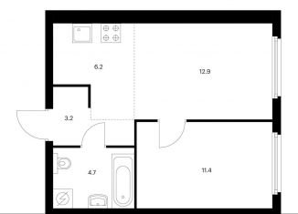 Продается 2-ком. квартира, 38.4 м2, Москва, ЖК Барклая 6