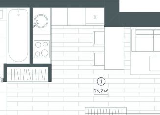 Продам квартиру студию, 29 м2, Москва, улица Академика Королёва, вл13, Останкинский район