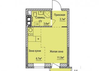 Продается квартира студия, 24.4 м2, Ижевск, ЖК Покровский