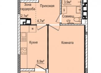 Продается однокомнатная квартира, 34.9 м2, Ижевск, ЖК Покровский