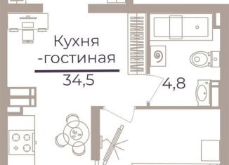 Продается 1-комнатная квартира, 44 м2, Москва, Херсонская улица, 43к5, район Черёмушки