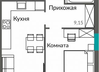 1-ком. квартира на продажу, 44.9 м2, Крым