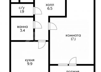 Продаю 1-комнатную квартиру, 40.2 м2, посёлок Развилка, ЖК Римский, Римский проезд, 7