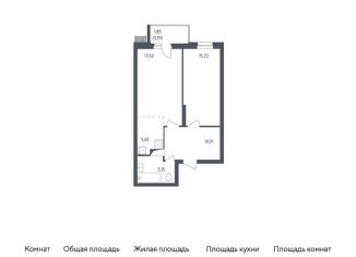 Двухкомнатная квартира на продажу, 54.7 м2, посёлок Жилино-1, жилой комплекс Егорово Парк, к2