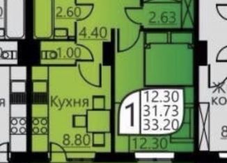 Продается 1-ком. квартира, 31.4 м2, Пермь, улица Гашкова, 51, ЖК Мотовилихинский