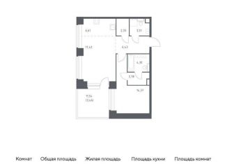 Продается 1-комнатная квартира, 61.2 м2, Москва, район Раменки, жилой комплекс Нова, к1