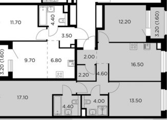 Продажа 3-комнатной квартиры, 78.1 м2, Мытищи, жилой комплекс Белый Grad, к11.2
