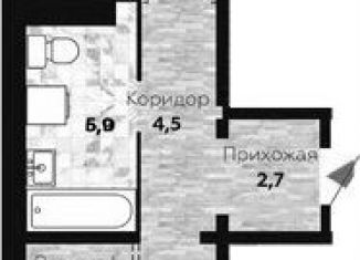 Продам однокомнатную квартиру, 46.7 м2, Новосибирск, метро Маршала Покрышкина