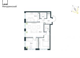 3-комнатная квартира на продажу, 78.2 м2, Москва