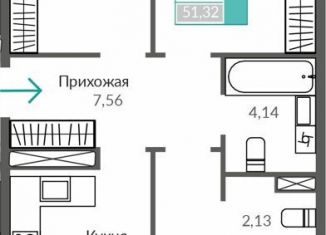 Продажа трехкомнатной квартиры, 85.1 м2, Крым