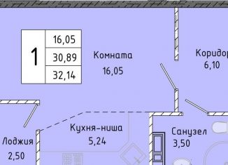 Продаю квартиру студию, 32.1 м2, Крым