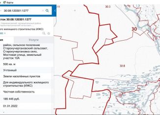 Земельный участок на продажу, 5 сот., село Старокучергановка, Мостовая улица, 10А