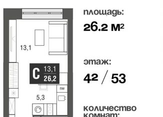 Продажа квартиры студии, 26.2 м2, Москва, проезд Серебрякова, 11-13к1, район Свиблово