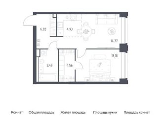 Продам однокомнатную квартиру, 48.9 м2, Москва, ЗАО, жилой комплекс Нова, к3