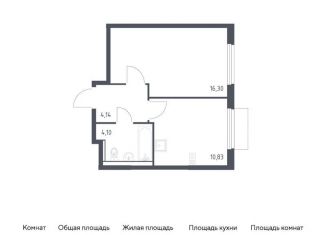 Продам однокомнатную квартиру, 35.4 м2, Московская область, микрорайон Пригород Лесное, к18