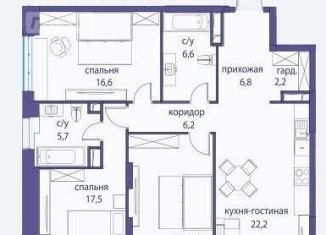 Продажа 3-ком. квартиры, 102 м2, Москва