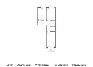 2-ком. квартира на продажу, 57.4 м2, Московская область, жилой комплекс Томилино Парк, к5.4
