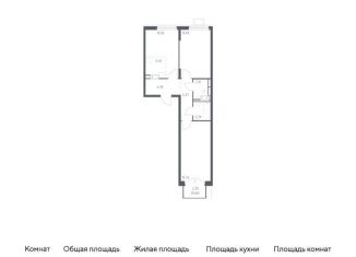 Продаю 2-комнатную квартиру, 57.4 м2, Московская область, жилой комплекс Томилино Парк, к5.4